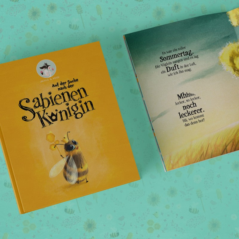 Auf der Suche nach der Sabienenkönigin - Buch geöffnet