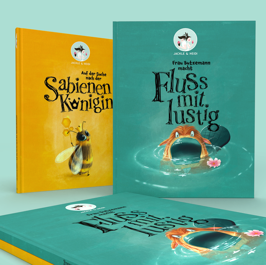 Sabienenkönigin und Fluss mit lustig im Set