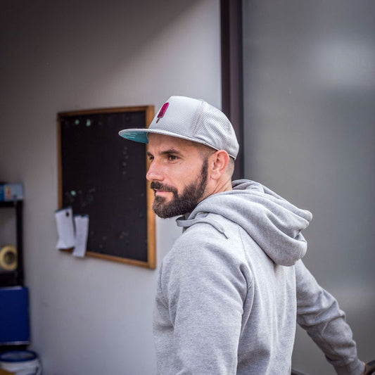 Blaubeer-Cheesecake Cap Seitenansicht