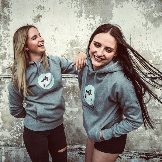 grauer Hoodie - Jackle & Heidi